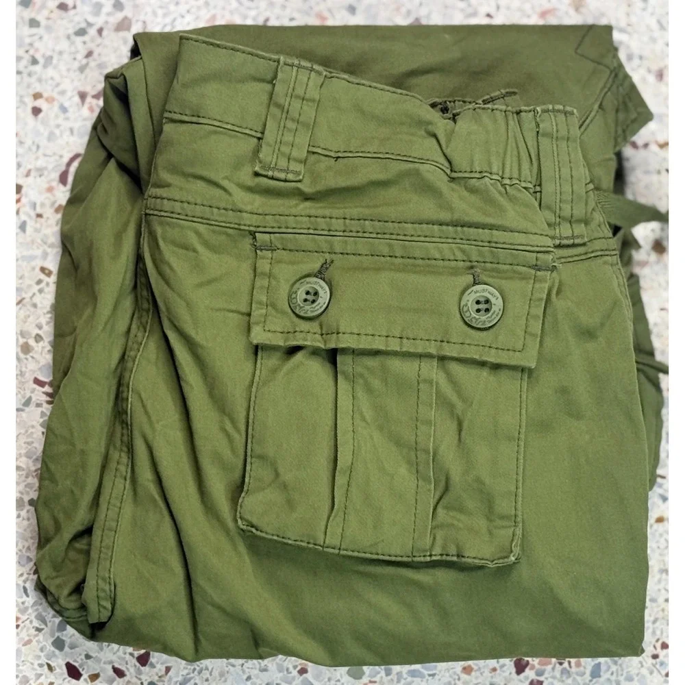 Must Way Women's Green Military Utility‎ Cargo Pants Size 14